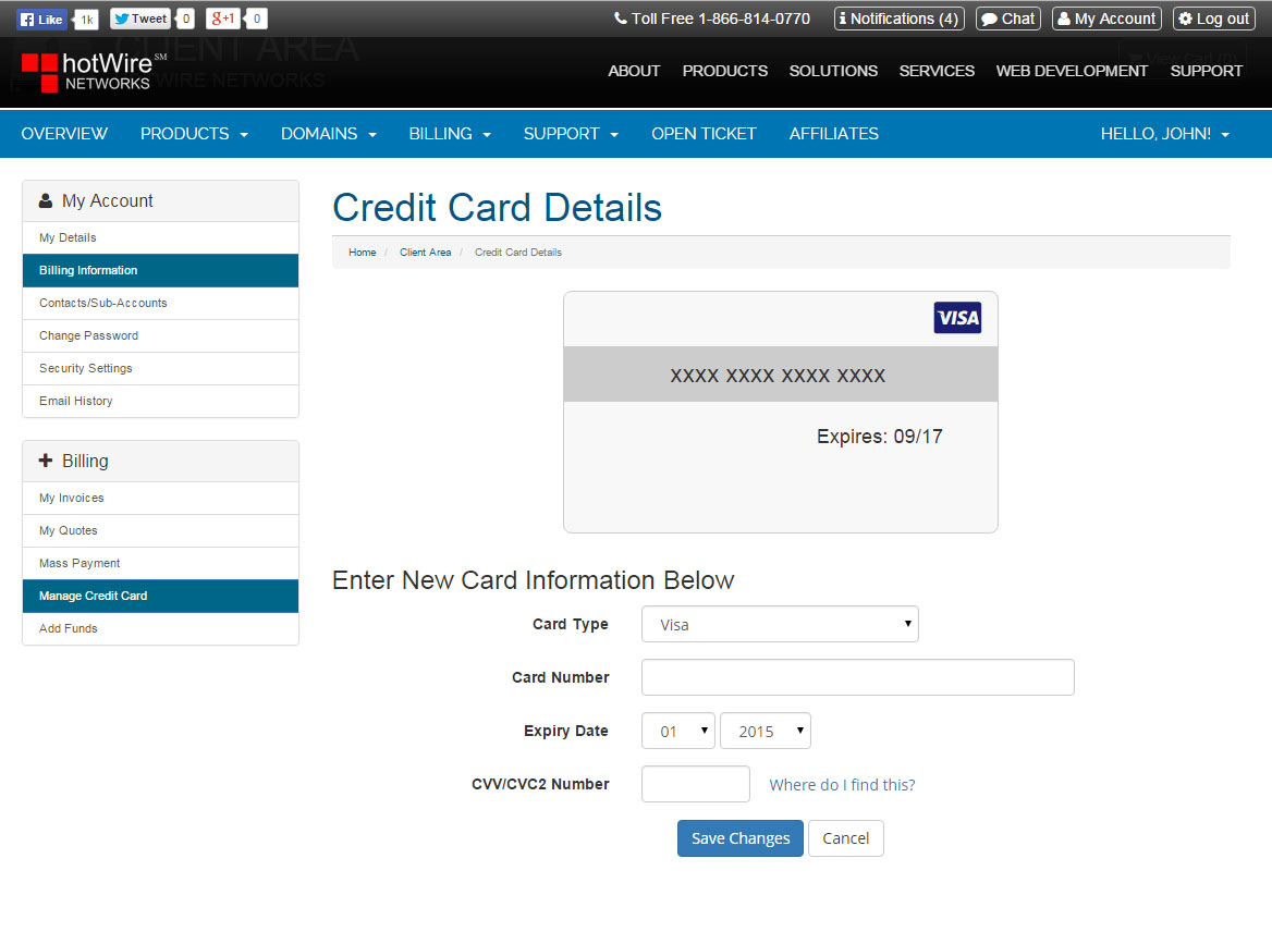 Update Your Credit Card Step 3