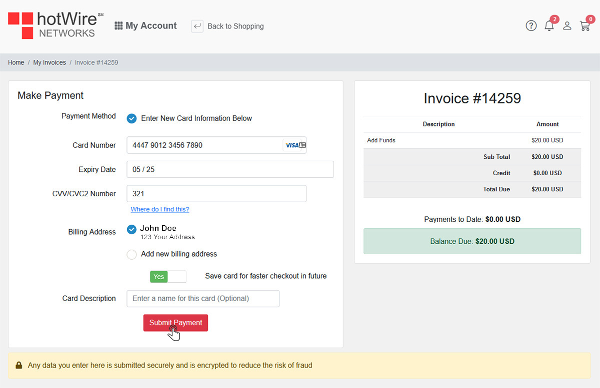 How to add funds to your account Step 4