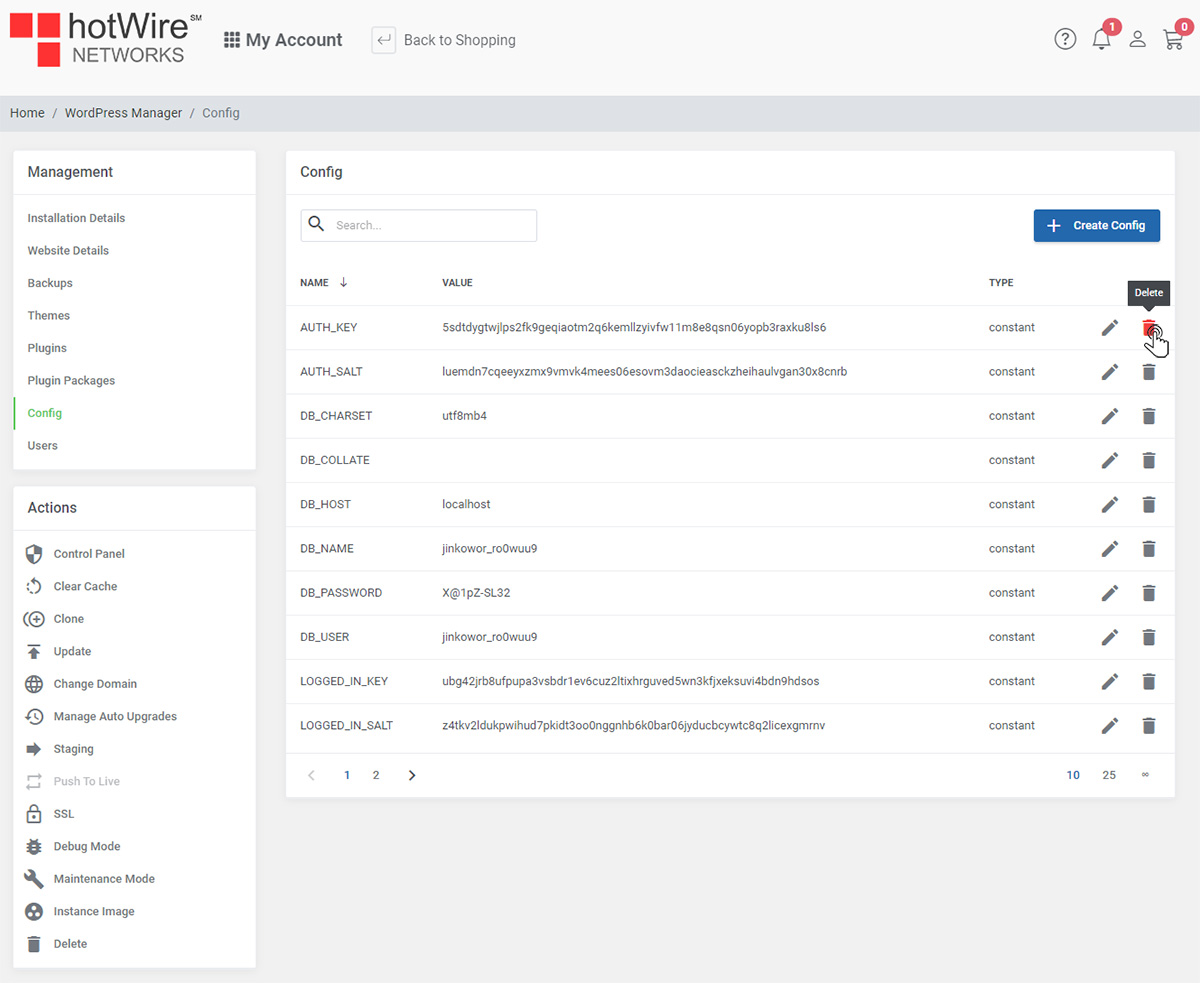 Using Manage Config In WordPress-4