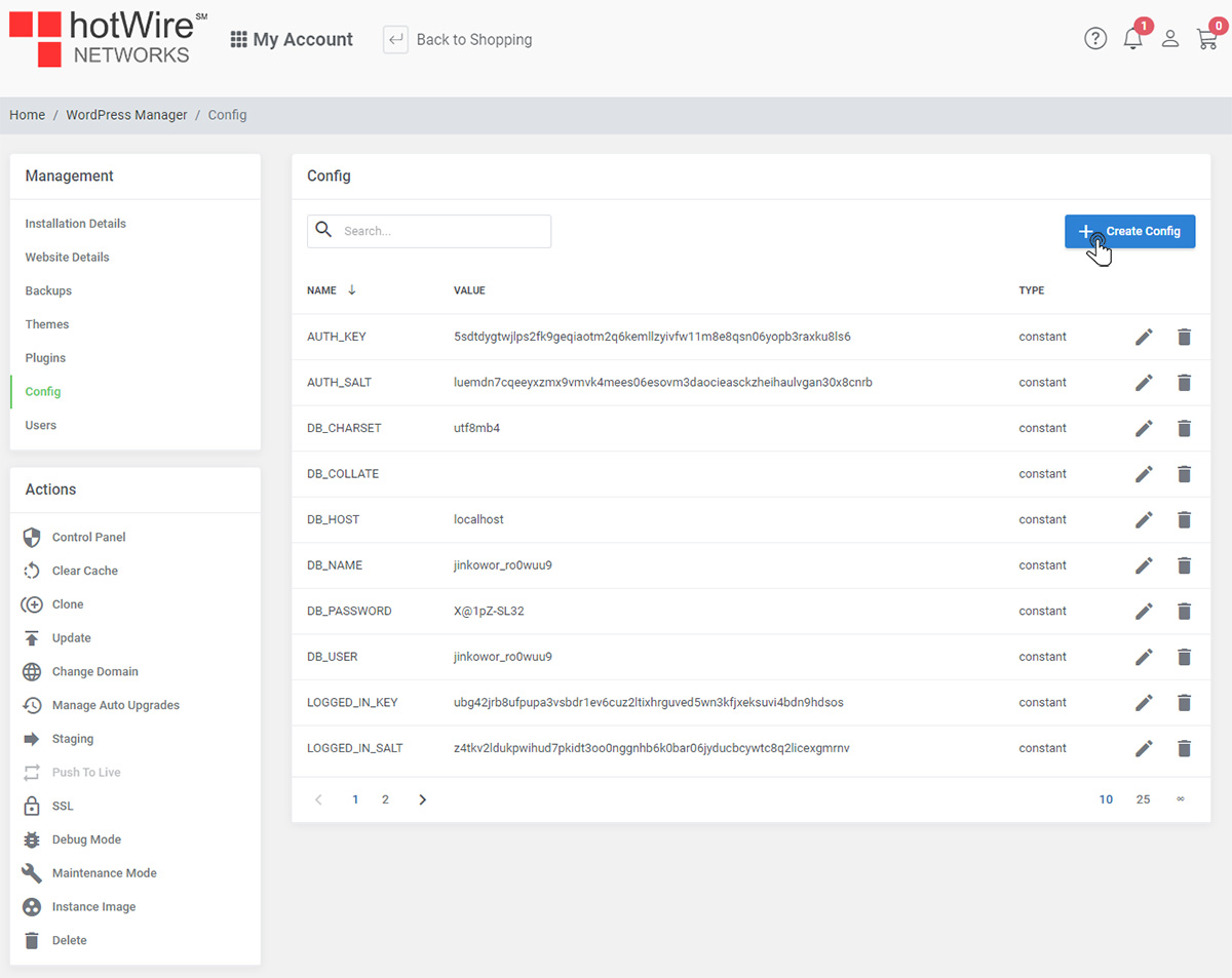 Using Manage Config In WordPress-1