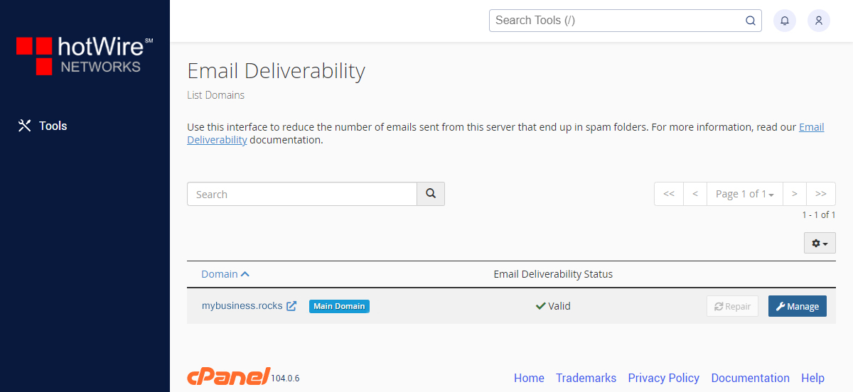 Knowing Email Deliverability in cPanel 2