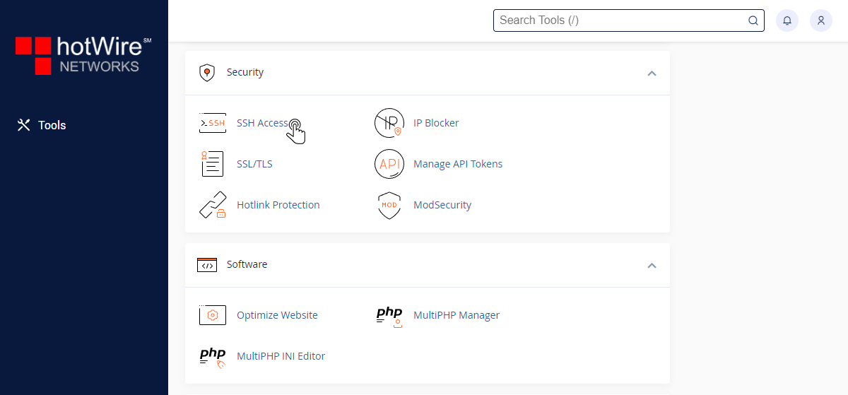 Knowing about SSH Access In cPanel Step 1