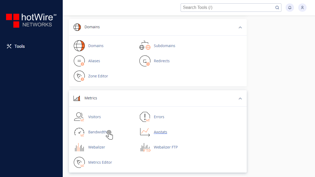 Knowing Bandwidth in cPanel Step 1