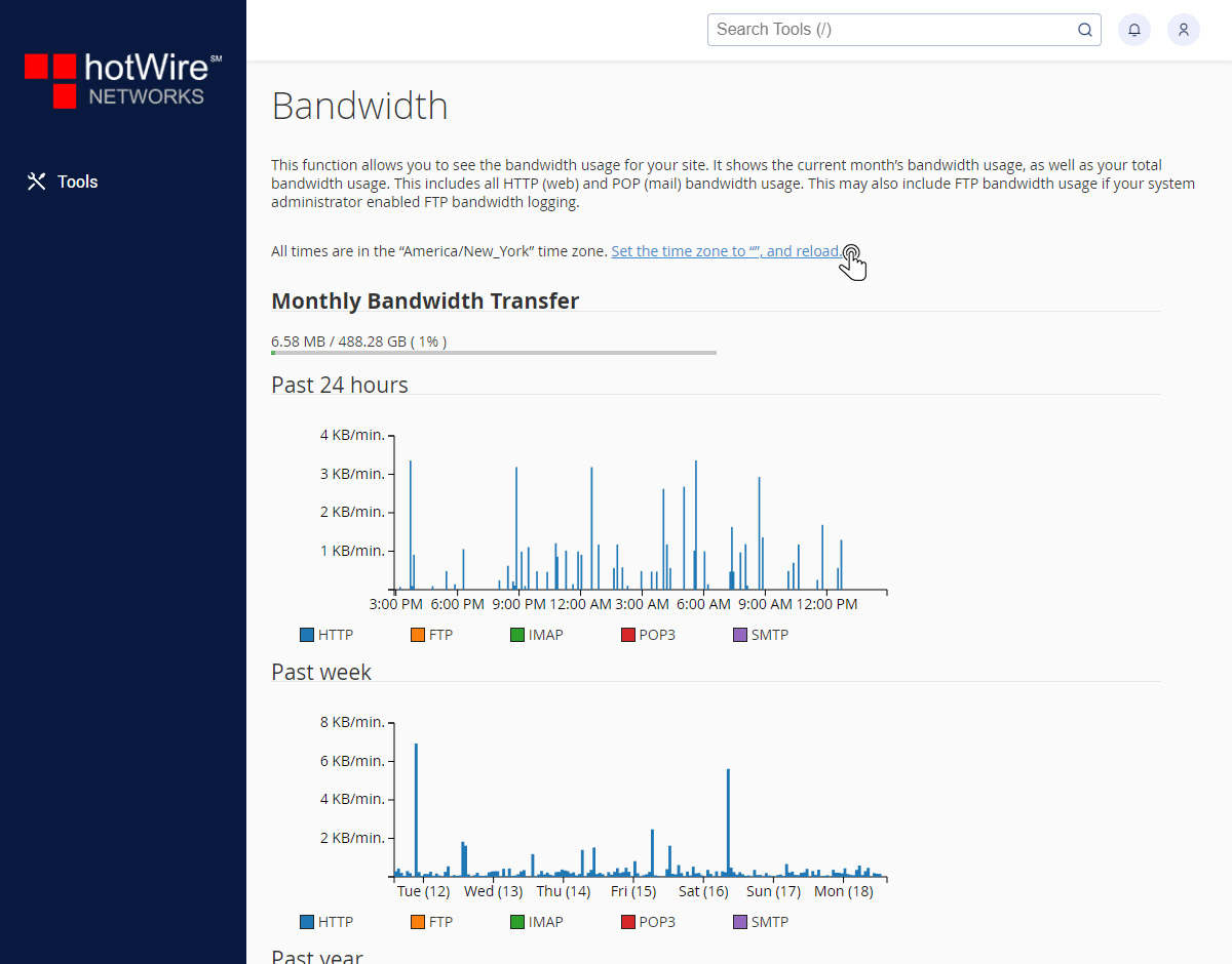 Knowing Bandwidth in cPanel Step 3