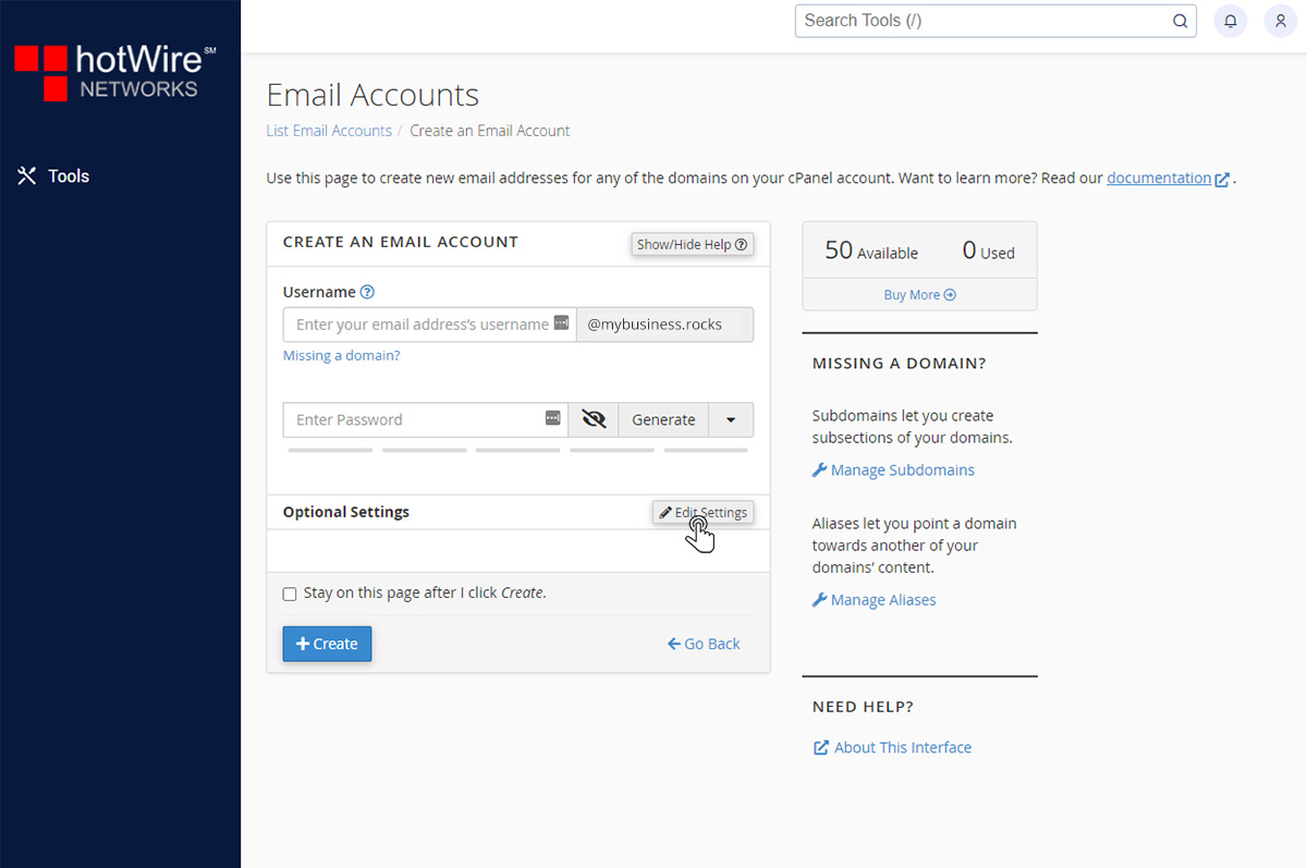 Knowing Email Accounts in cPanel Step 2-1
