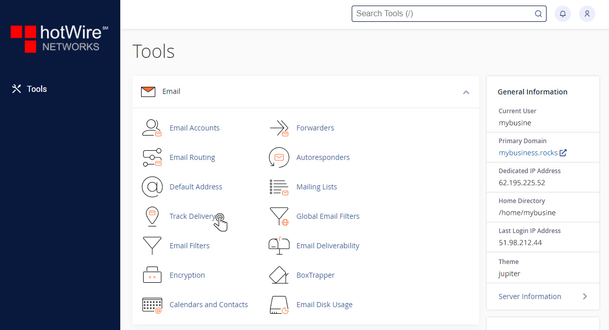 How to use Encryption in cPanel Step 1