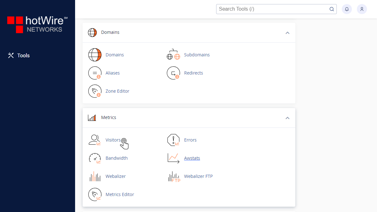 Knowing Visitors in cPanel Step 1