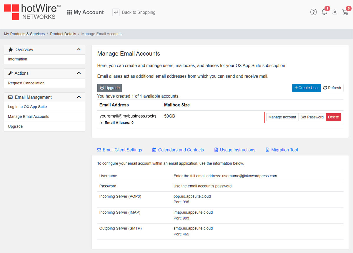 Managing you emails with Ox App Suite 6