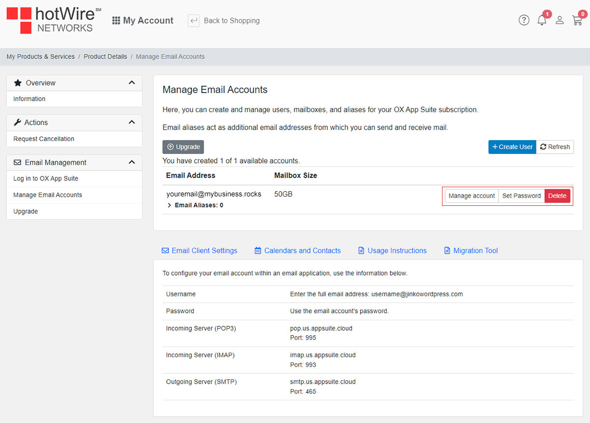 Managing you emails with Ox App Suite 6