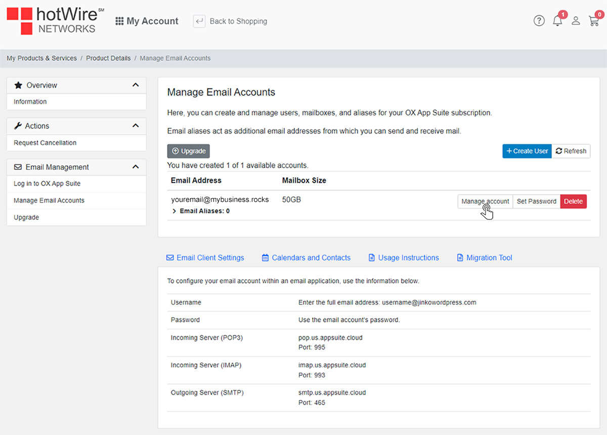 Managing you emails with Ox App Suite 7