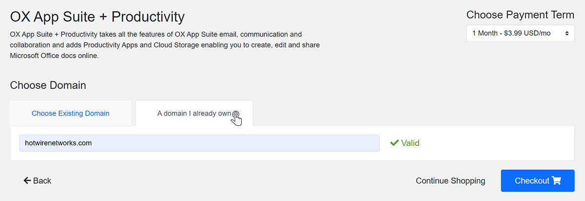 Using OX App Suite Step 4