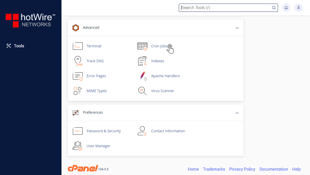 Setting up Cron Jobs in cPanel Step 1