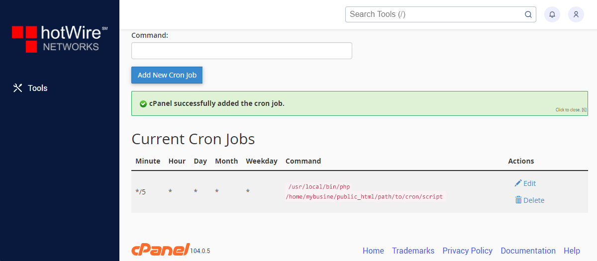 Setting up Cron Jobs in cPanel Step 4