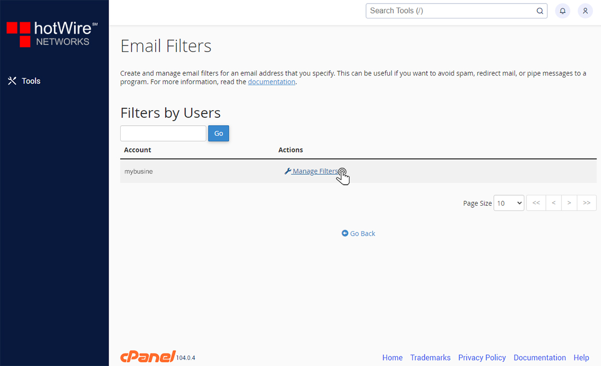 Setting Up Deafult Address In cPanel Step 2