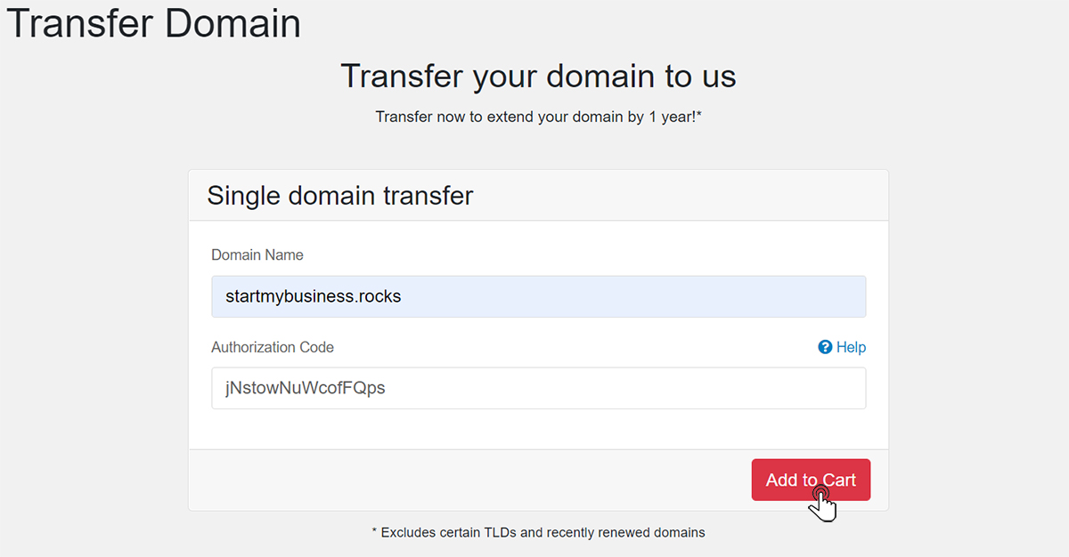 How to transfer a domain to Hotwire Networks 4