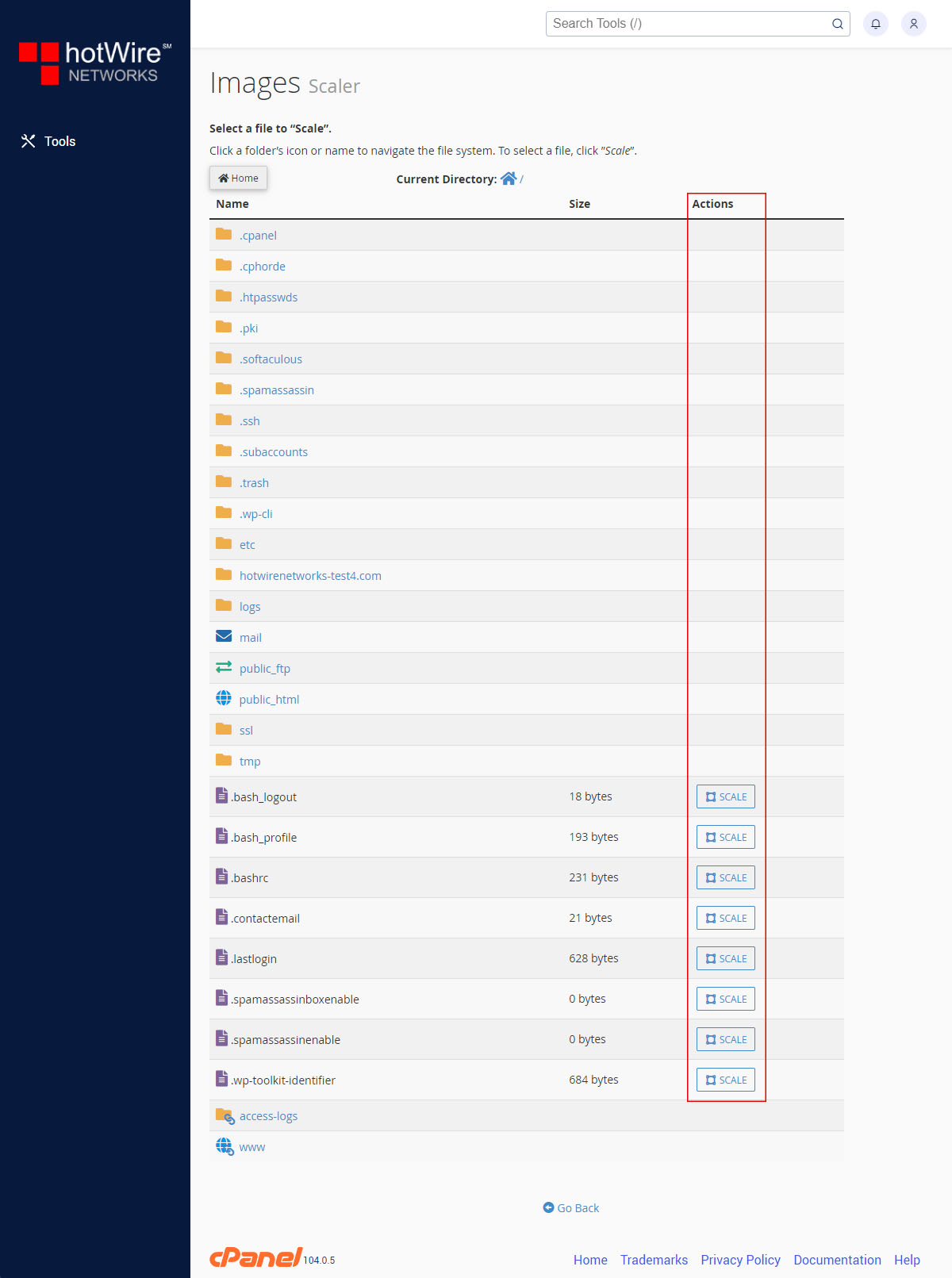 Managing Images In cPanell Step 4.5