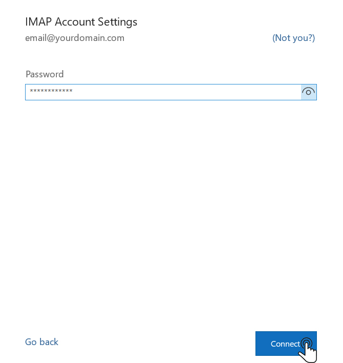 Using IMAP Email Step 11